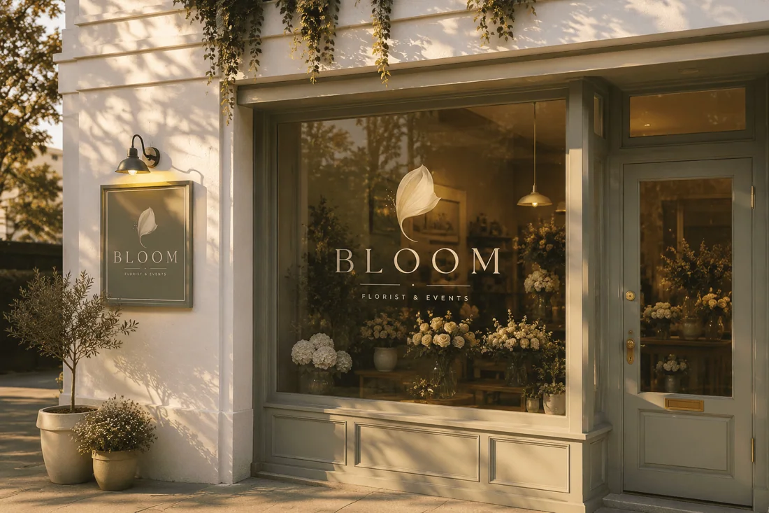 Fachada de la florería Bloom